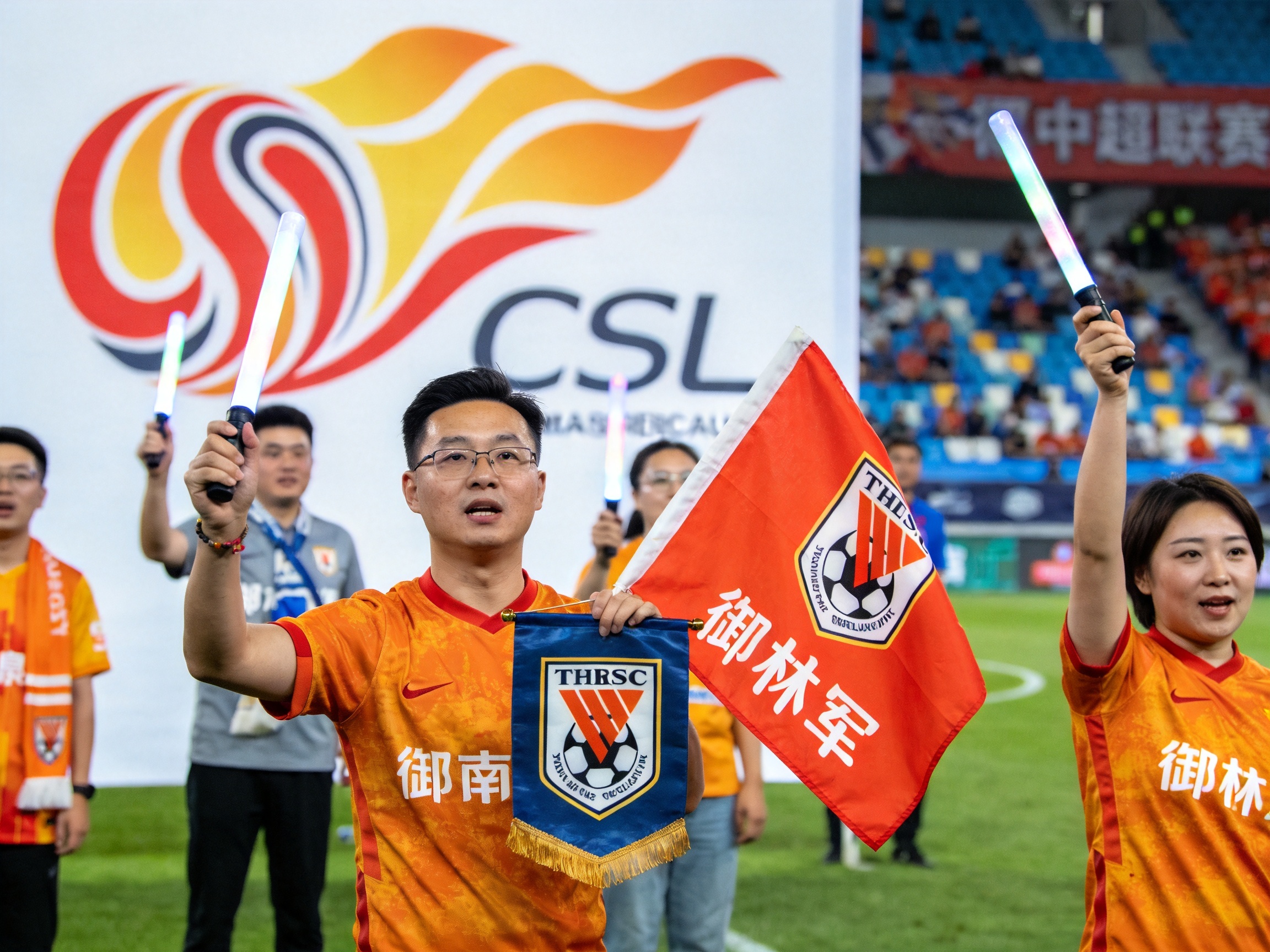 中超联赛开幕式现场球迷照片战报封面